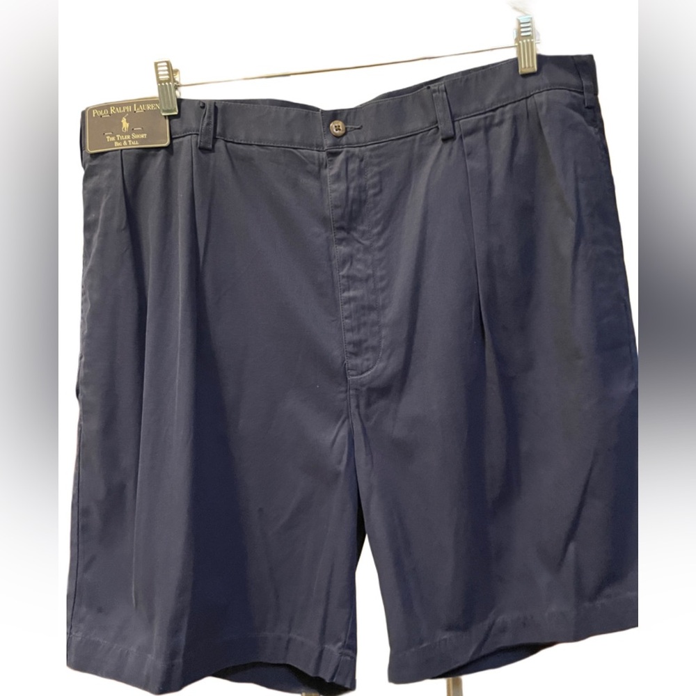 Polo by Ralph Lauren Men's Dark Blue Flat Front Shorts